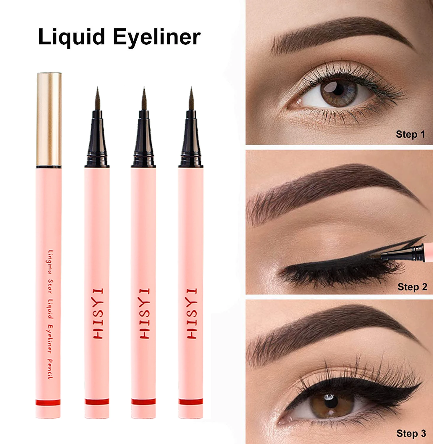 Two-color ultra-fine liquid eyeliner to outline shadows, long-lasting and non-fading, waterproof and non-smudged eyeliner