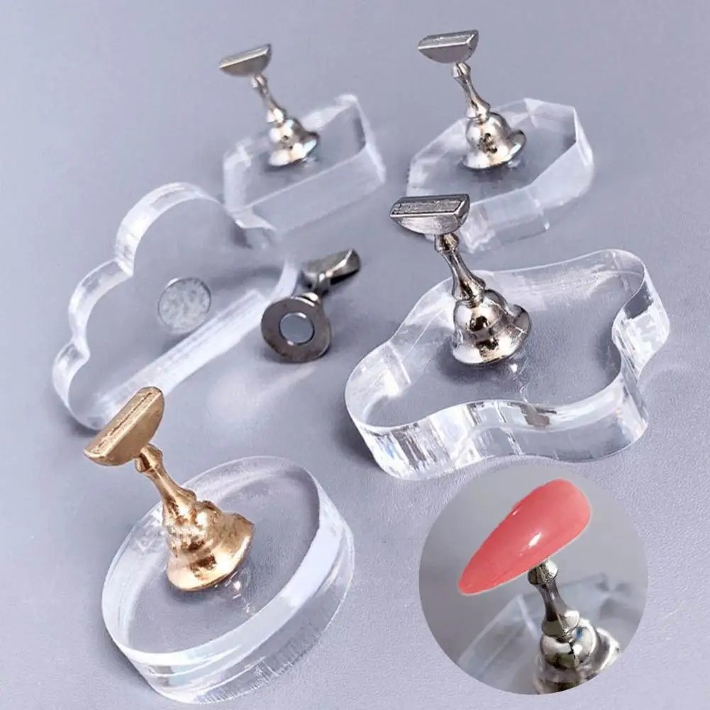 Manicure Support Thick Acrylic Creative Practice Holder Nail Art Design Painting Finger Holder Finger Stand Chess Board