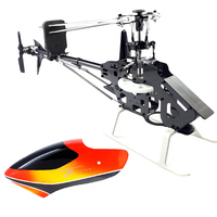 450 Pro FBL Head Torque Tube Tail Helicopter Kit With Carbon Fiber Frame Glass Fiber Canopy Fits Align Trex 450 Helicopter