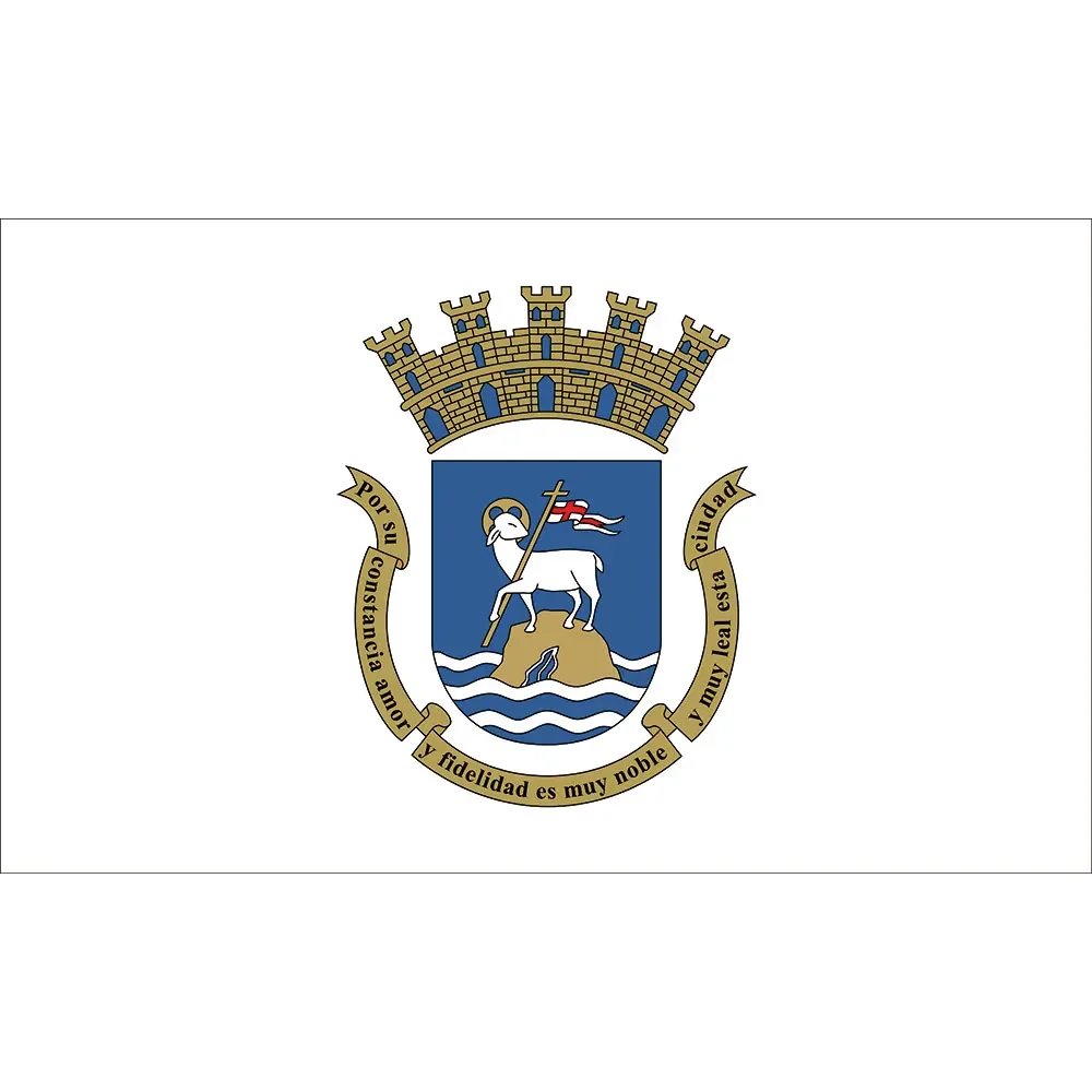 2X3FT banner of San Juan flags 3x5ft fabric hanging banner