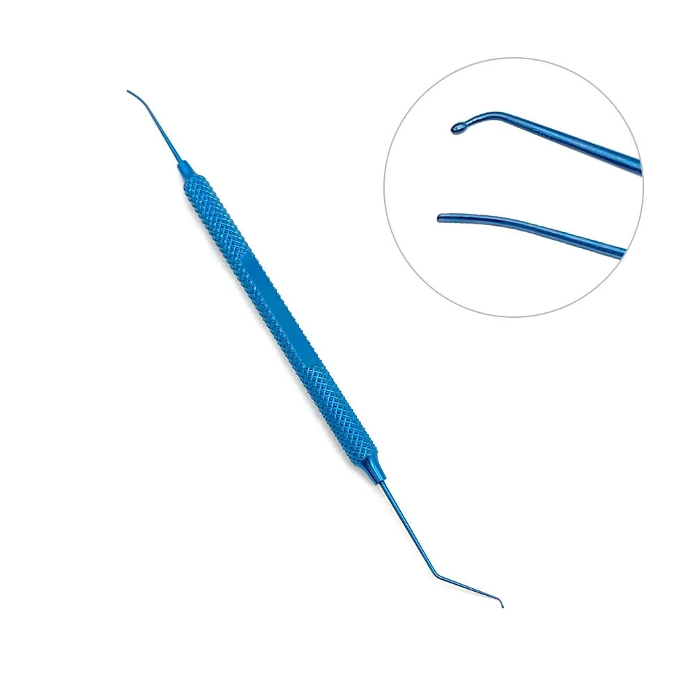 Double-end Hook Sinskey Nucleus Spatula Intracapsular Manipulator Titanium Ophthalmic Surgical Instrument