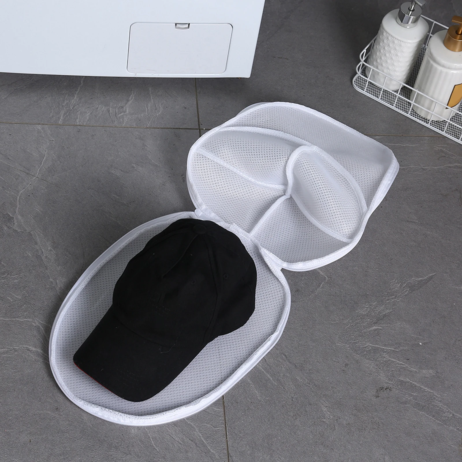 Hat Washer Cap Washing Holder Frame Cage Protector Portable Multifunctional Detachable 2 in 1 Hat Organizer for Washing Machine