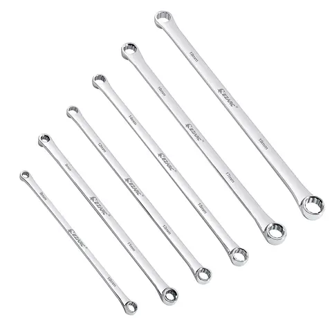 EZARC 더블 엔드 CRV 렌치 미터법 8-10 9-11 12-13 14-15 16-17 18-19mm 엑스트라 롱 항공 스패너 헤비 듀티 박스 엔드 1개