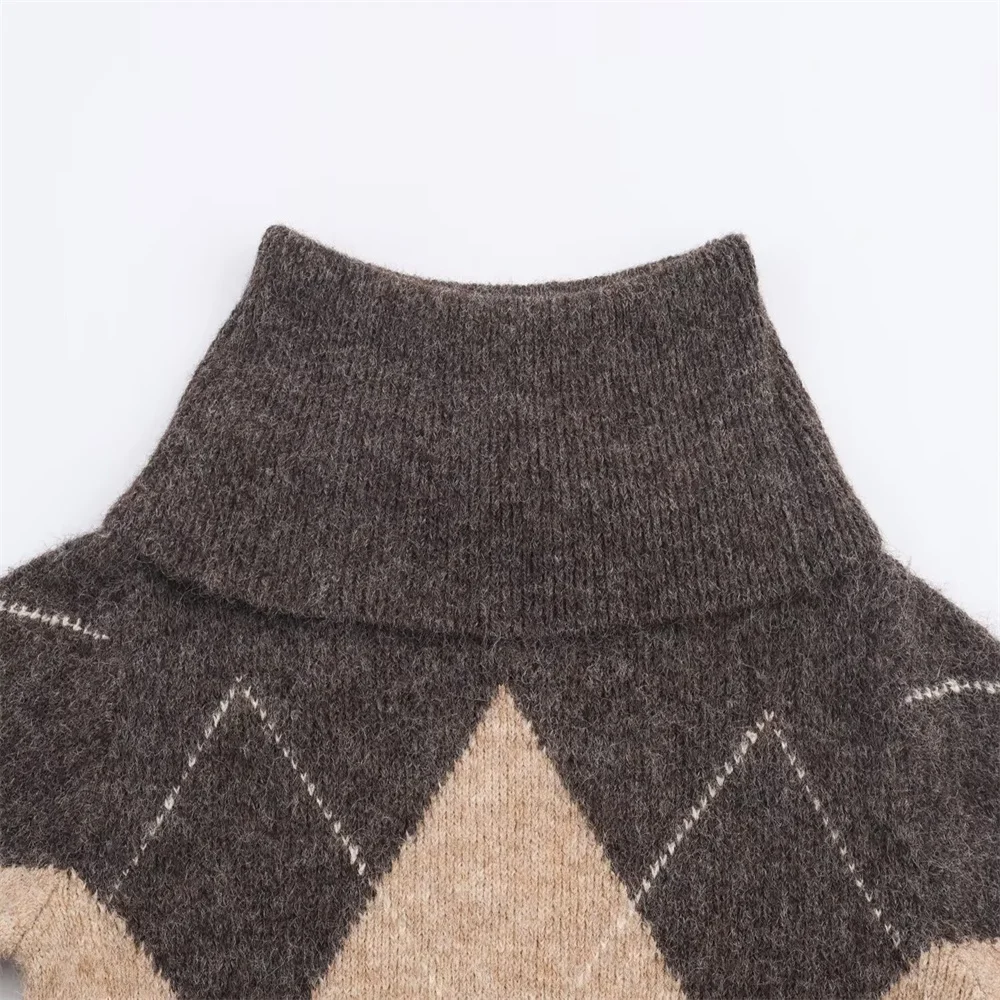 Herbst neuer Damenmode Diamant trägerloser Strickpullover