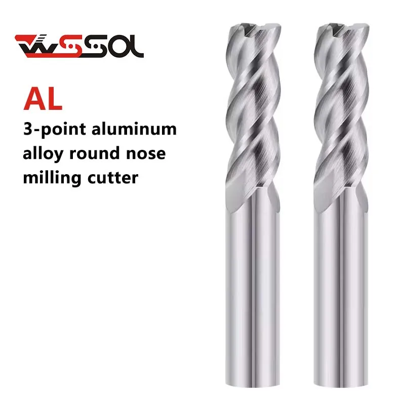 

HRC55 aluminum special round nose milling cutter Tungsten steel round corner milling cutter 2R0.24 4R0.5 6R0.5 58R0.5 10R1 16R0.