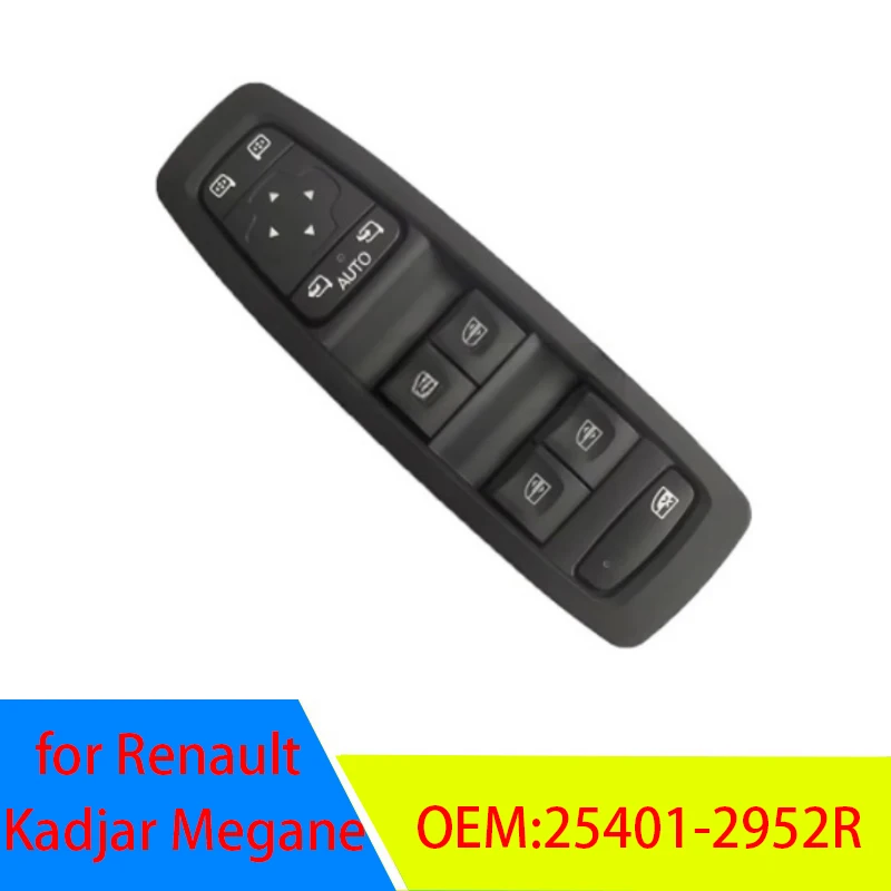 Car Accessories for Renault Kadjar Megane Power Window Control Switch Lifter Regulator Button Auto Parts 254012952R 25401-2952R