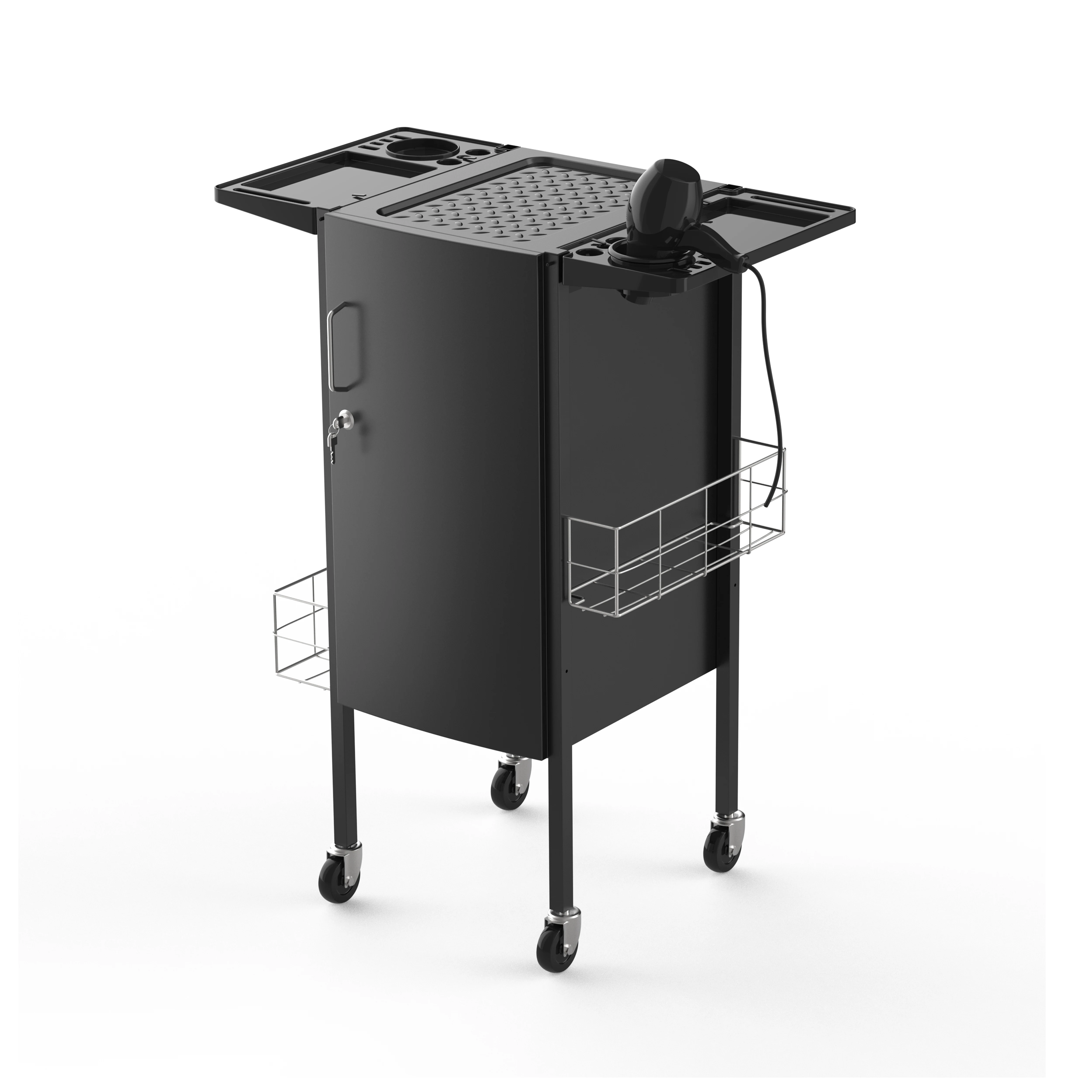 &c Magnetic Lockable Salon Trolley