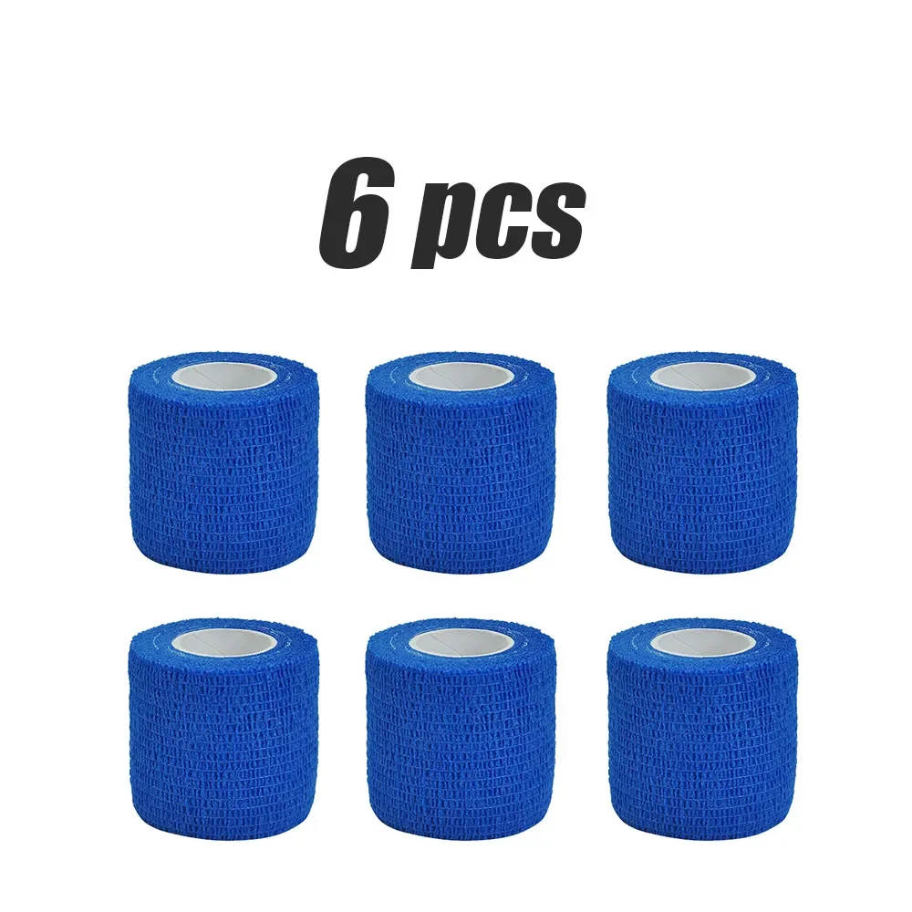 6/15 Stuks 4.8m Zwart Ehbo Zelfklevende Samenhangende Elasticiteit Bandages Sport Tape voor Pols Enkel verstuikingen & Zwelling