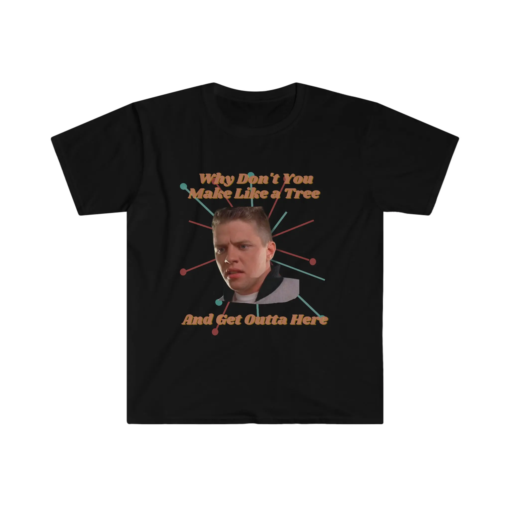 Biff Tannen T Shirt Back To The Future Why Don'T You Make Like A Tree 80S Movie Bttf