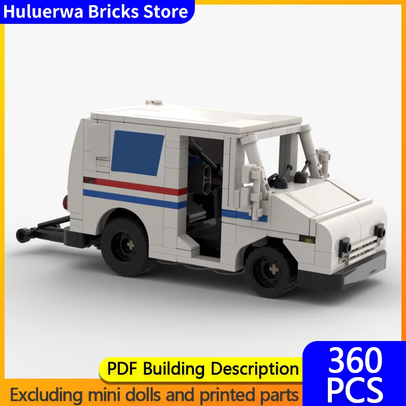 

Speed Racing Car Model MOC Building Bricks Big Block Mail Carrier Modular Technology Children Holiday Gifts Assemble Toys Suit