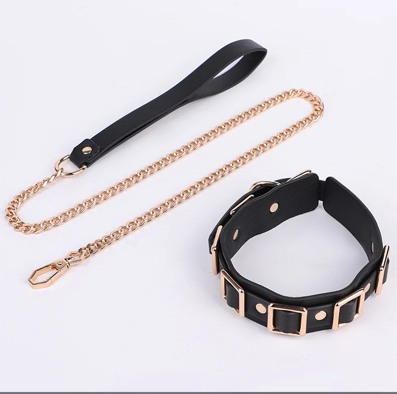 Kalung Kerah Logam untuk Wanita, Perlengkapan BDSM, Mainan Seks untuk Menggoda, Cosplay