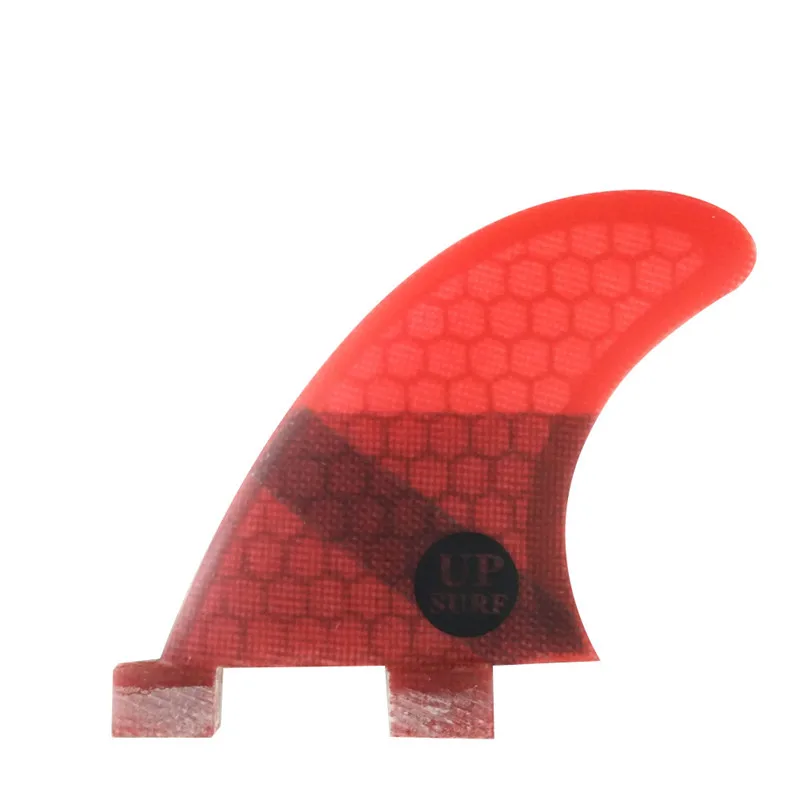 UPSURF-FCS Twin Fins GL Surfboard Fins, Honeycomb, Fiberglass, Double Tabs, Base Rear Fins, Surfing Board Accessories