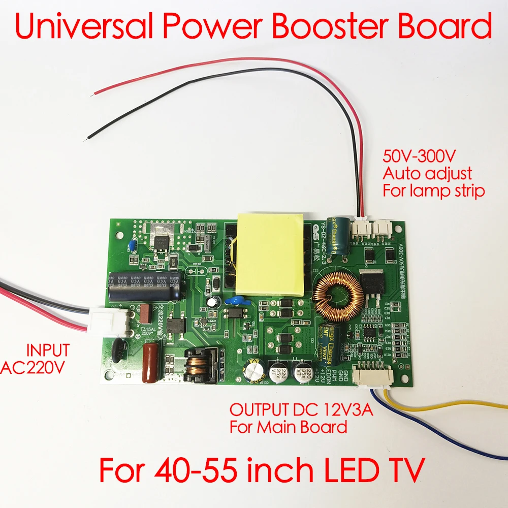 For 40-55 inch LED TV AC 220V input LED Universal power boost Backlight Constant Lamp Driver Board 50V-300V auto-regulation