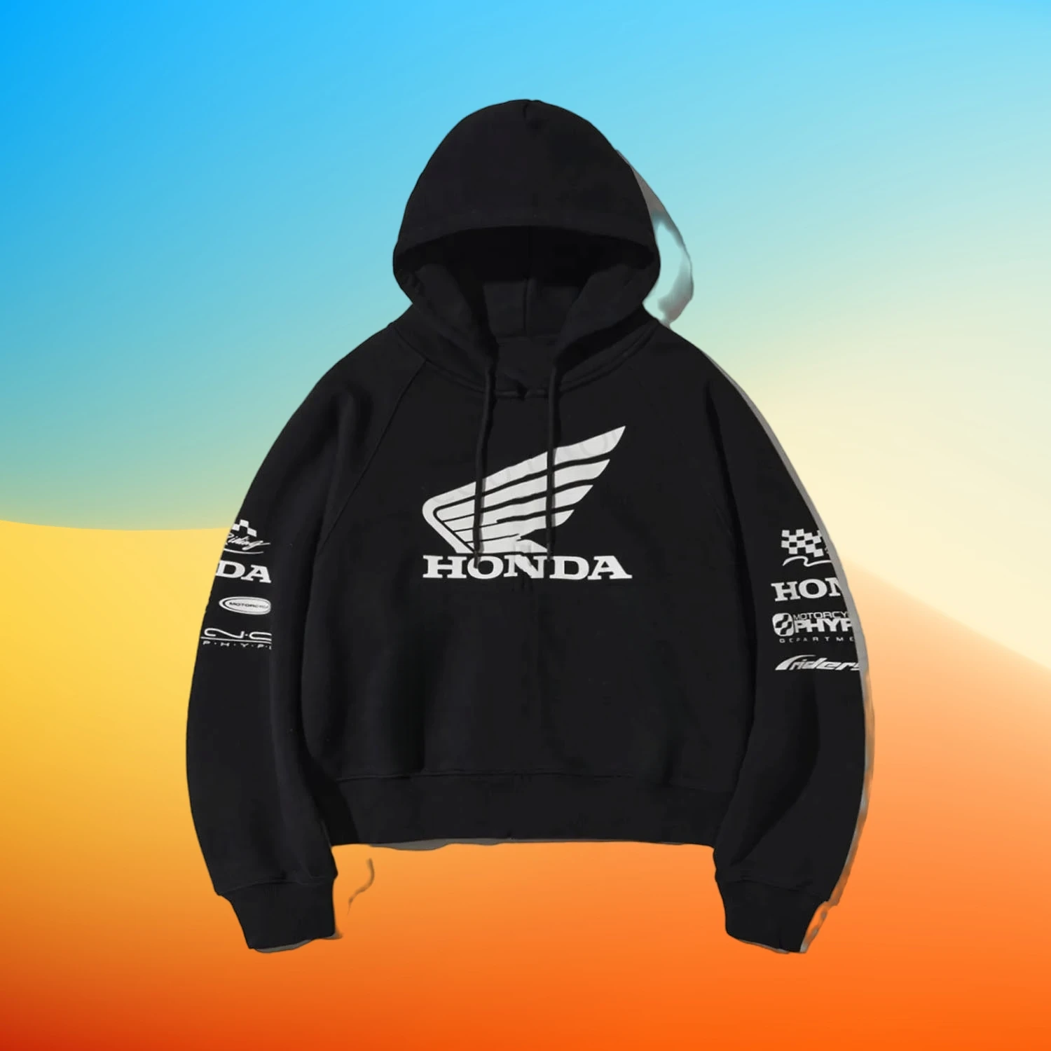 

Куртка с капюшоном Honda с 3D принтом для гонок на мотоциклах, свободная толстовка с длинными рукавами, повседневная куртка в стиле Харадзюку для мужчин и женщин, одежда Honda