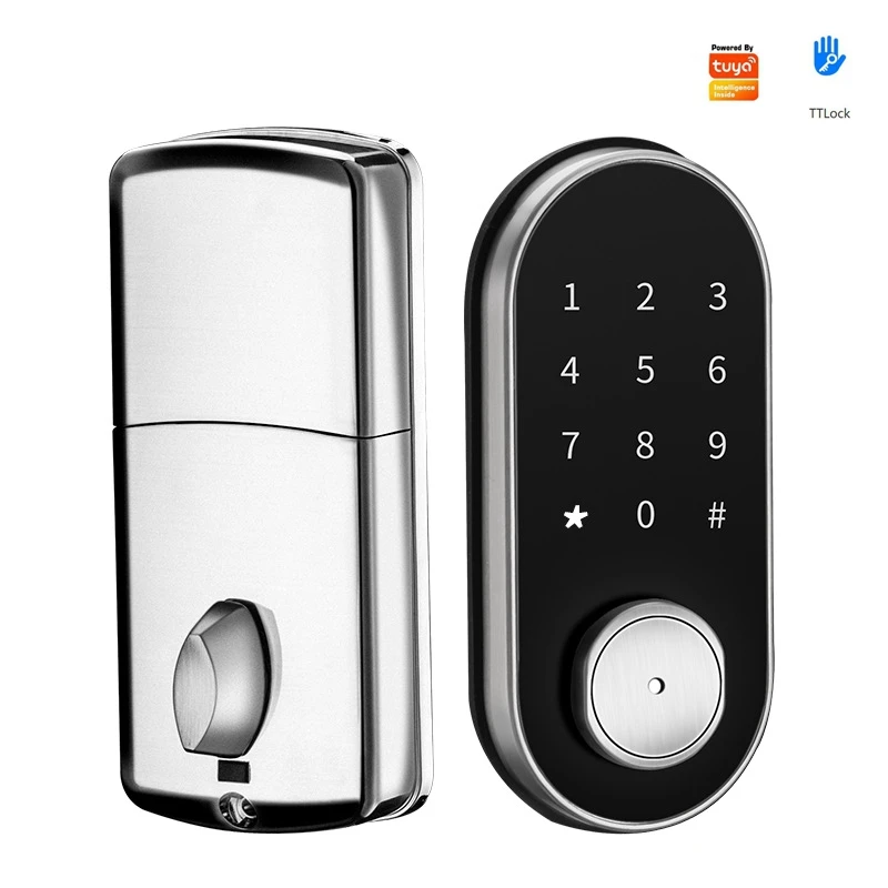 Tuya Wifi Deadbolt Fingerprint Electronic Smart Door Lock Home Anti-theft Apartment Bluetooth TTlock APP Remote Control Lock