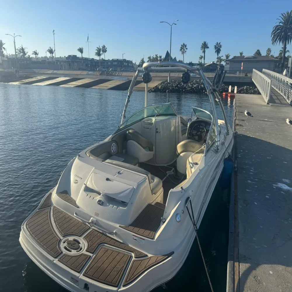 

2006 Sea Ray 220 Sundeck Swim Platform Cockpit Pad Boat EVA Foam Teak Deck Floor SeaDek Gatorstep Style Self Adhesive V416 K9H2