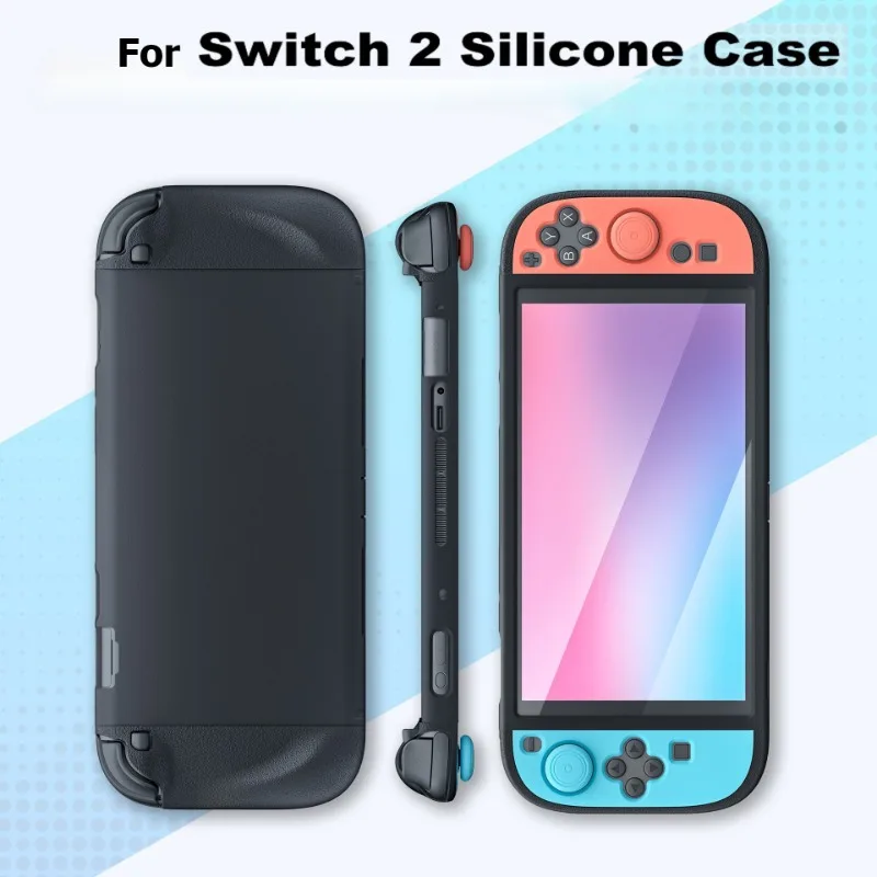 

Soft Removable Handle Cover For Switch 2 Silicone Protective Cover Two-color Split with Rocker Cap Set Accessories Grips 4 Caps