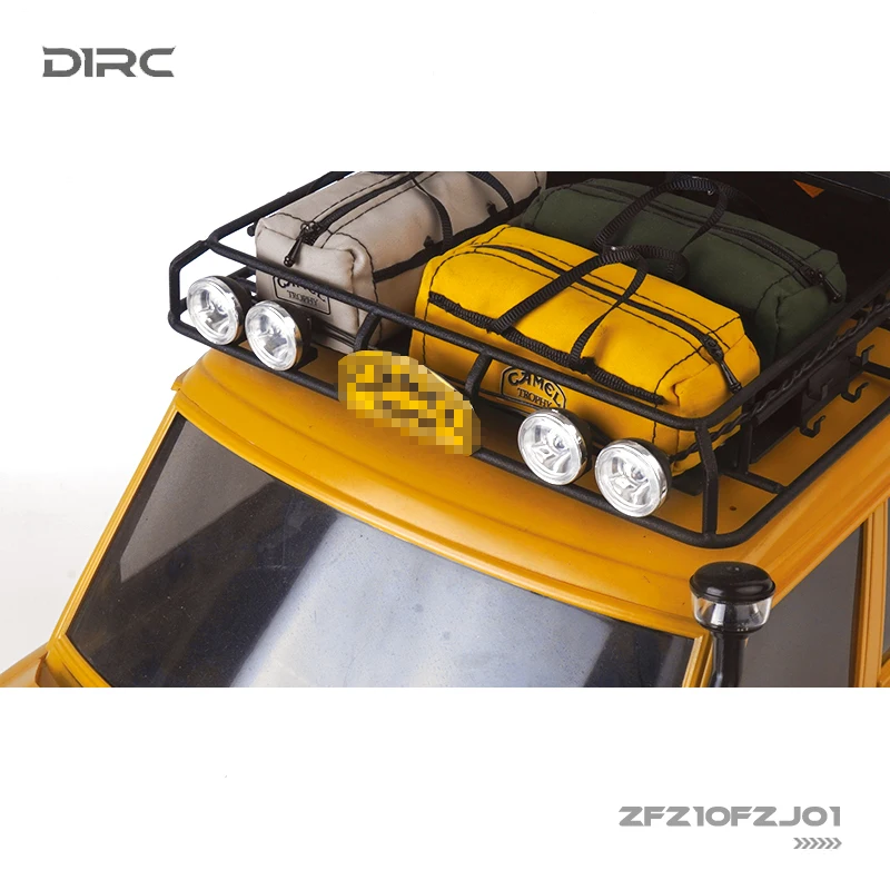 D1RC D90 D110 1/10 Simulazione Camel Cup Arrampicata Auto Simulazione tridimensionale Paralume rotondo Luce del tetto