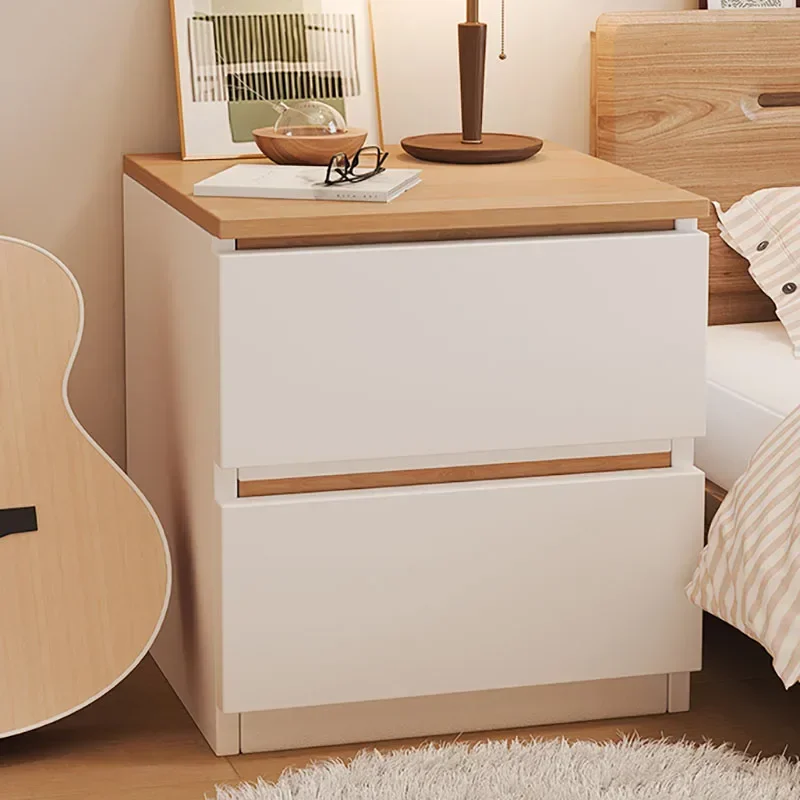 

Luxury Night Table Modern Space Saving White Japandi Bedside Table Storage Trendy Mesita De Noche Dormitorio Luxury Furniture