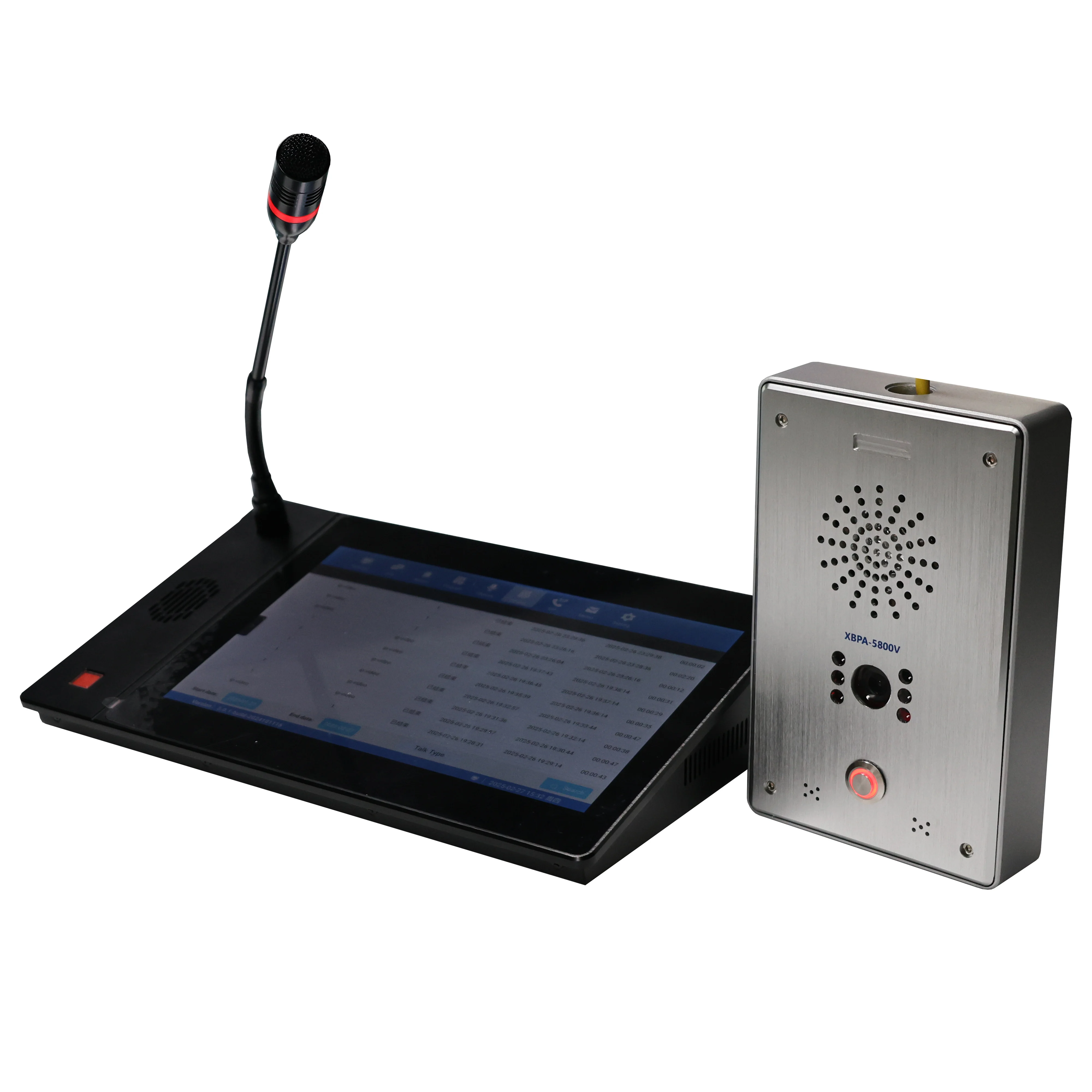 Sistema de interfaz de Audio y vídeo IP de red con micrófono y Terminal de intercomunicación, sistema de videoportero con soporte de Control de acceso