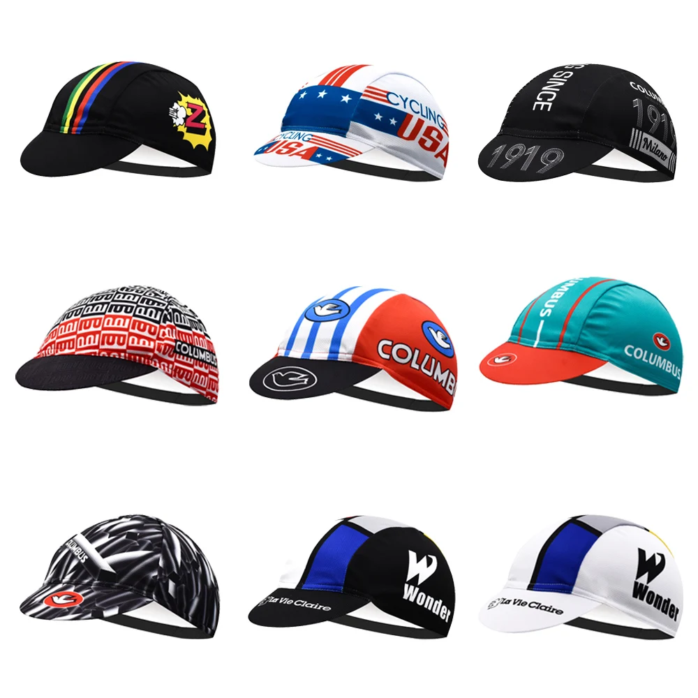 Hot Retro Men\'s Cycling Caps Pro Team Bike MTB Road Bicycle Hats