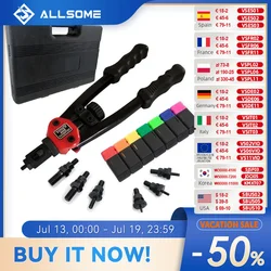 ALLSOME BT-605 Riveter Gun tool Hand Insert Rivet Nut Tool Manual Mandrels M3 M4 M5 M6 M8 M10 M12 HT2597