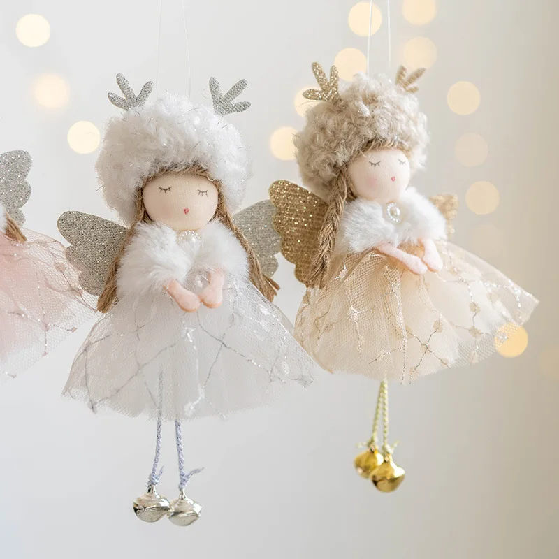 2023 Navidad Christmas Angel Dolls Xmas Tree Pendant Ornaments 2024 New Year Gifts Christmas Decoration for Home Natal Noel Deco