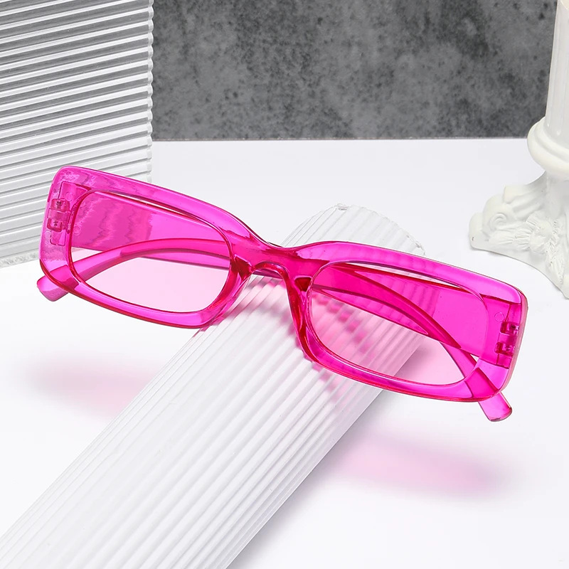Black Square Sunglasses Men Rectangle Small Sun Glasses Male Retro Black Lens Driving Fishing Oculos UV400 image 5