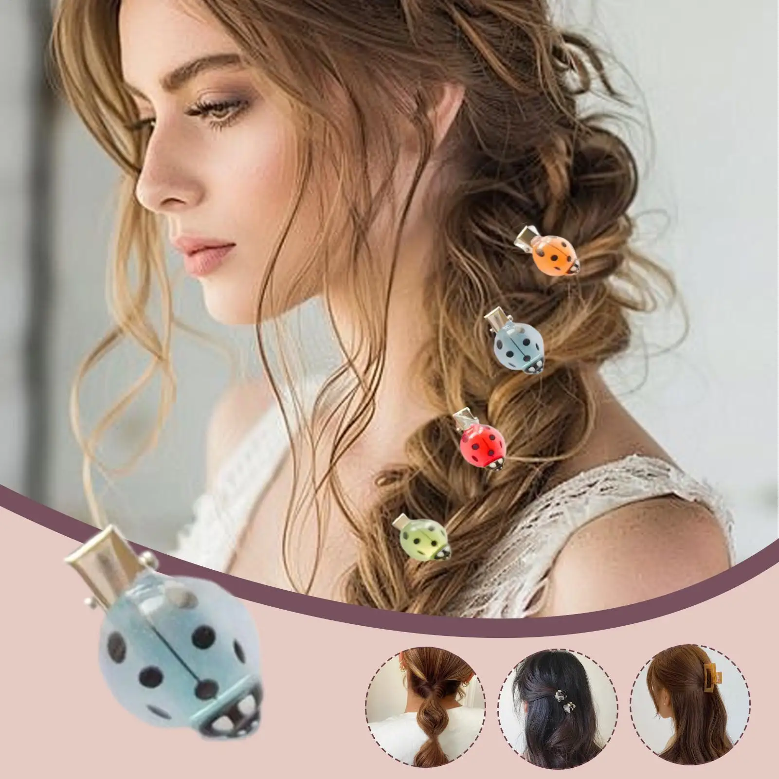 

Ladybug Clips 10 Pieces Ladybird Hairpins Luminous Cute Styling Hair Clips For Teens Kids Girls Date Party Outdoor School