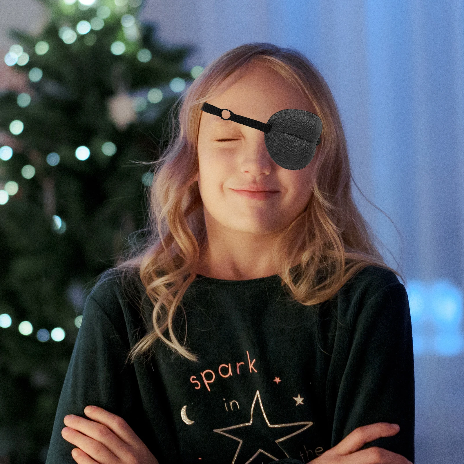 4 قطعة رقع عين للنظارات الحول الحول قناع عين واحد غطاء تنفس بقع عين واحدة #1