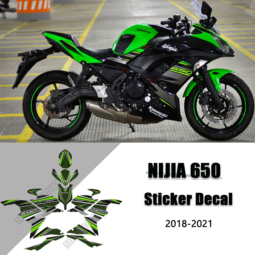 NINJA 650 Motorcycle Fuel Tank Sticker For Kawasaki NINJA 650 Accessories Sticker Anti-Scratch Sticker Protective Film 2018-2021