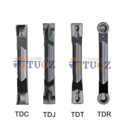 TDC2 TDC3 TDC4 TDC5 TDJ2 TDJ3 TDJ4 TDR2 TDR3 TDT TDC Carbide Grooving Inserts 2 3 4 5 MM R1 R1.5 Slotted Blade Lathe Cutter Tool