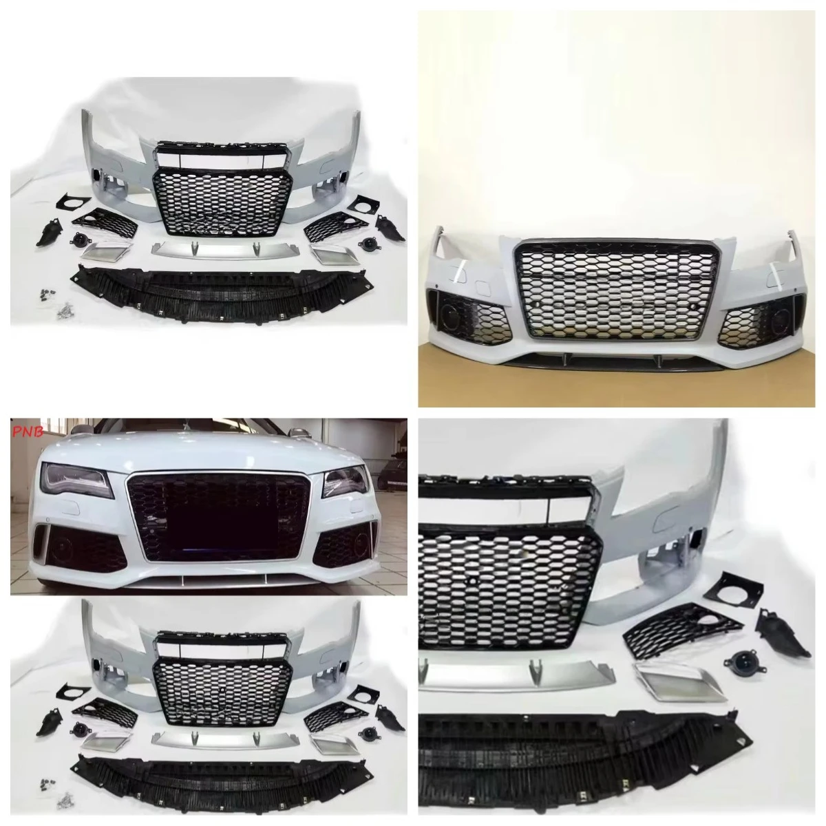 

Stlf Car A7 S7 C7 Body Kits RS7 Style Front Bumper Kits With Black Grille For A7 S7 C7 2009-2015 Upgrade RS7 Style