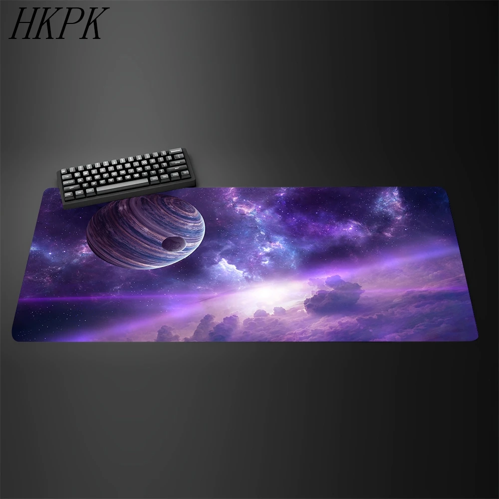 غالاكسي الألعاب ماوس الوسادة الكون الفضاء الشمسية كوكب Deskmat المطاط حصيرة عدم الانزلاق أنيمي ماوس مكتب حامي لوحة المفاتيح 90x40 #3
