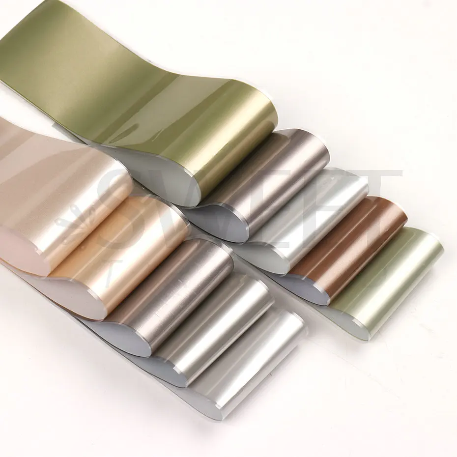 10pcs Matte Metallic Nail Foils Gold Silver Metallic Mirror Starry Paper Gel Polishing Transfer Sticker Nail Art Decor BEDXK11 image 6