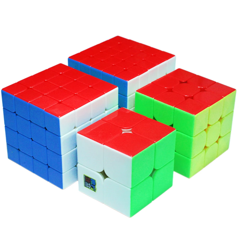 

2x2 3x3 4x4 5x5 Kit Cubing Classroom Magic Puzzle Set Gift Box Cube Moyu MeiLong Toy for Eight Years Old Teens Age 10 Brain Game