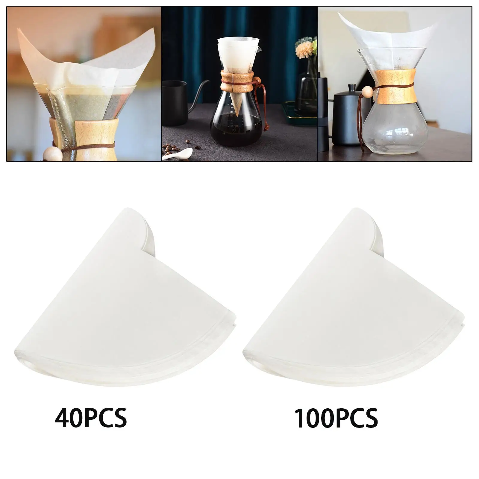 مرشحات القهوة الورقية القابلة للطي، ملحقات محمولة بديلة متعددة الأغراض لتخييم الفنادق والسفر ورحلة العمل