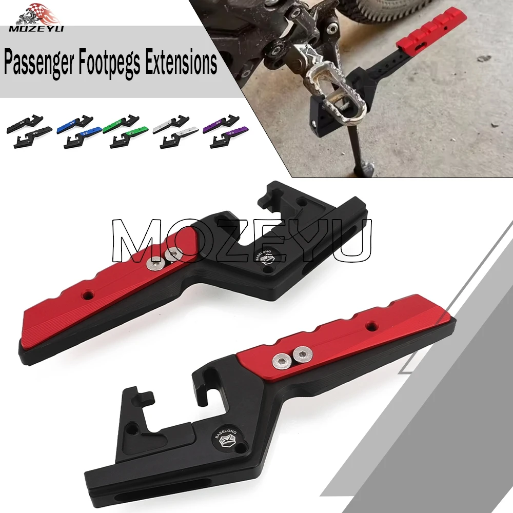 

2026 For Honda CR 80/85/125/250/500R CRF 110R 150R 250R 450R All Year Passenger Footpegs Extensions For RIEJU MR250 300 PRO 2021