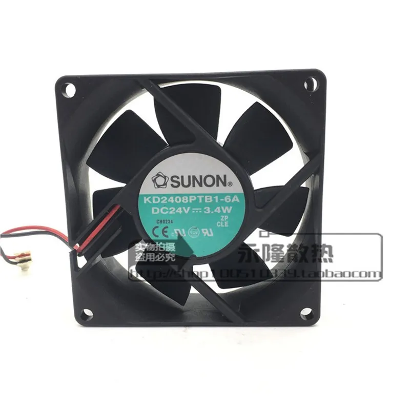 

Original SUNON 80 * 80 * 25MM 8CM 24V 3.4W KD2408PTB1-6A Converter Cooling Fan