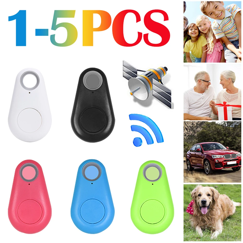 Smart Mini GPS Tracker Dog Pets Bluetooth-Compatible 4.0 Anti-lost Alarm GPS Locator Wireless Positioning Wallet Pet Key