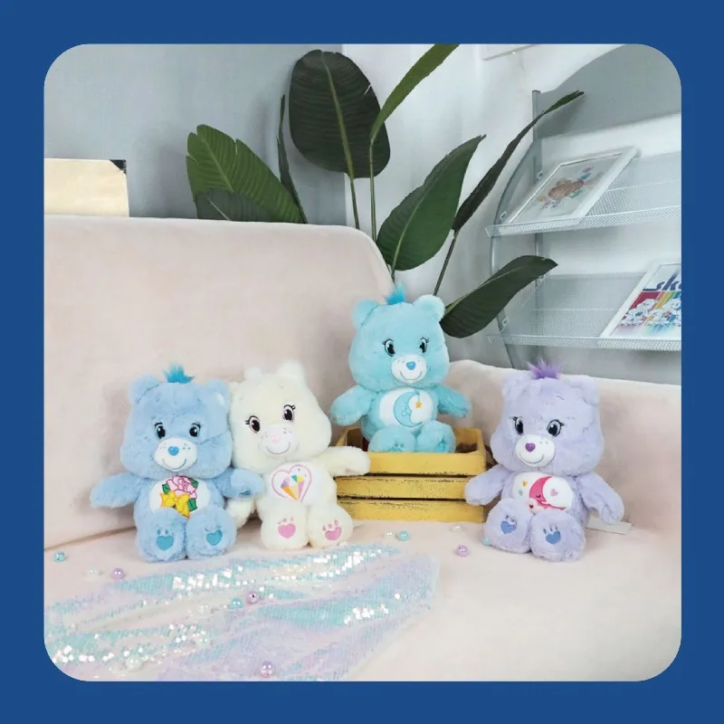 

Miniso Kawaii Carebears Love Bear, плюшевые игрушки для мальчиков и девочек, куклы с радужным медведем, праздничные подарки, подарки на день рождения, Рождество