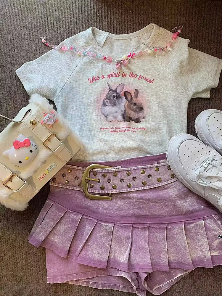 Seksowna spódnica jeansowa o kroju litery A z niskim stanem, damska, letnia, nowa, w stylu Y2K, retro, amerykański vintage.