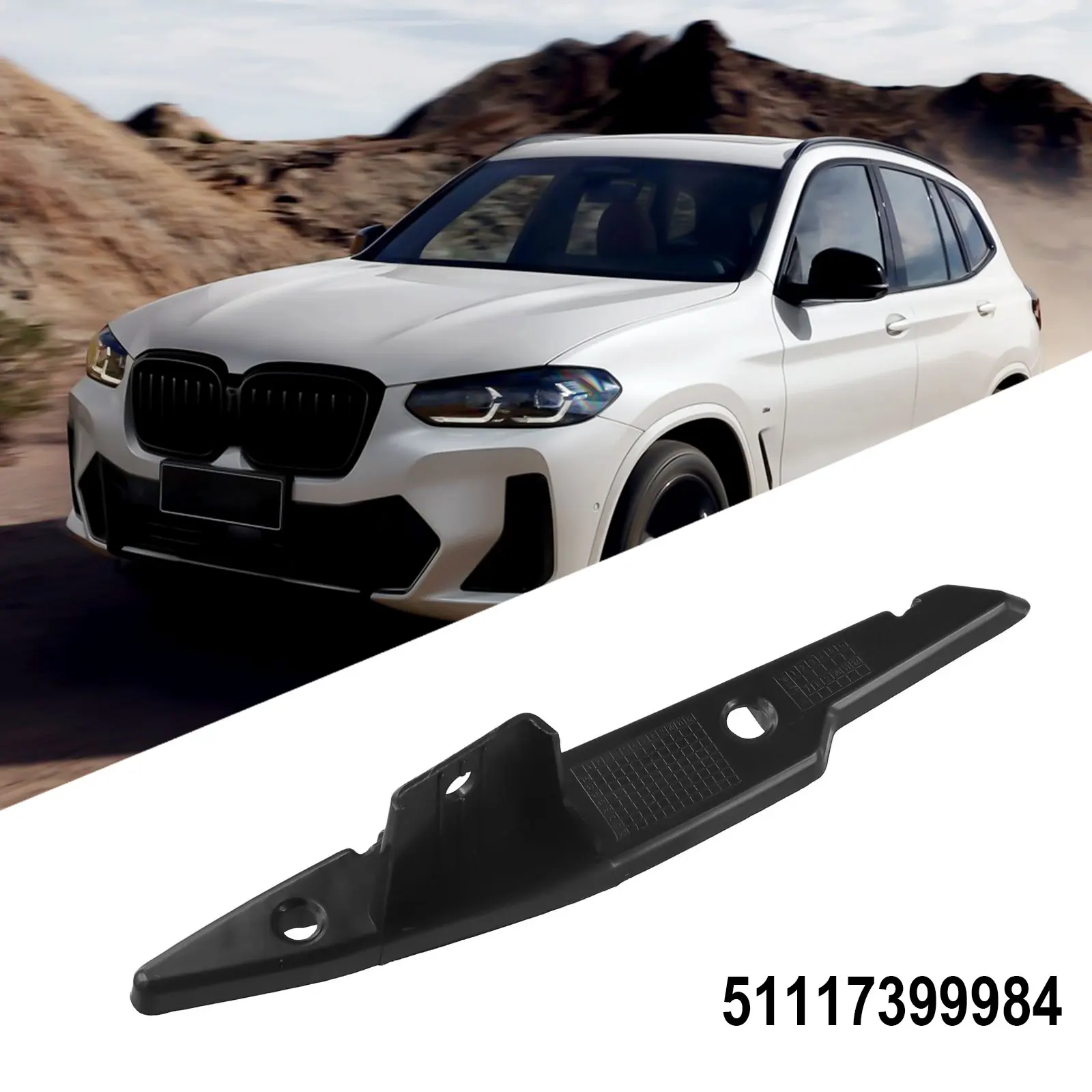 1pc Car Front Right Bumper Bracket For BMW For X3 2018-2022 For X4 2019-2021 OEM Number 51117399984 Wear-resistant Exterior Part