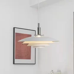Nordic Led PH3 Pendant Light Coffee Shop Bar Bedroom Bedside White UFO Hanging Lamp Restaurant Living Room