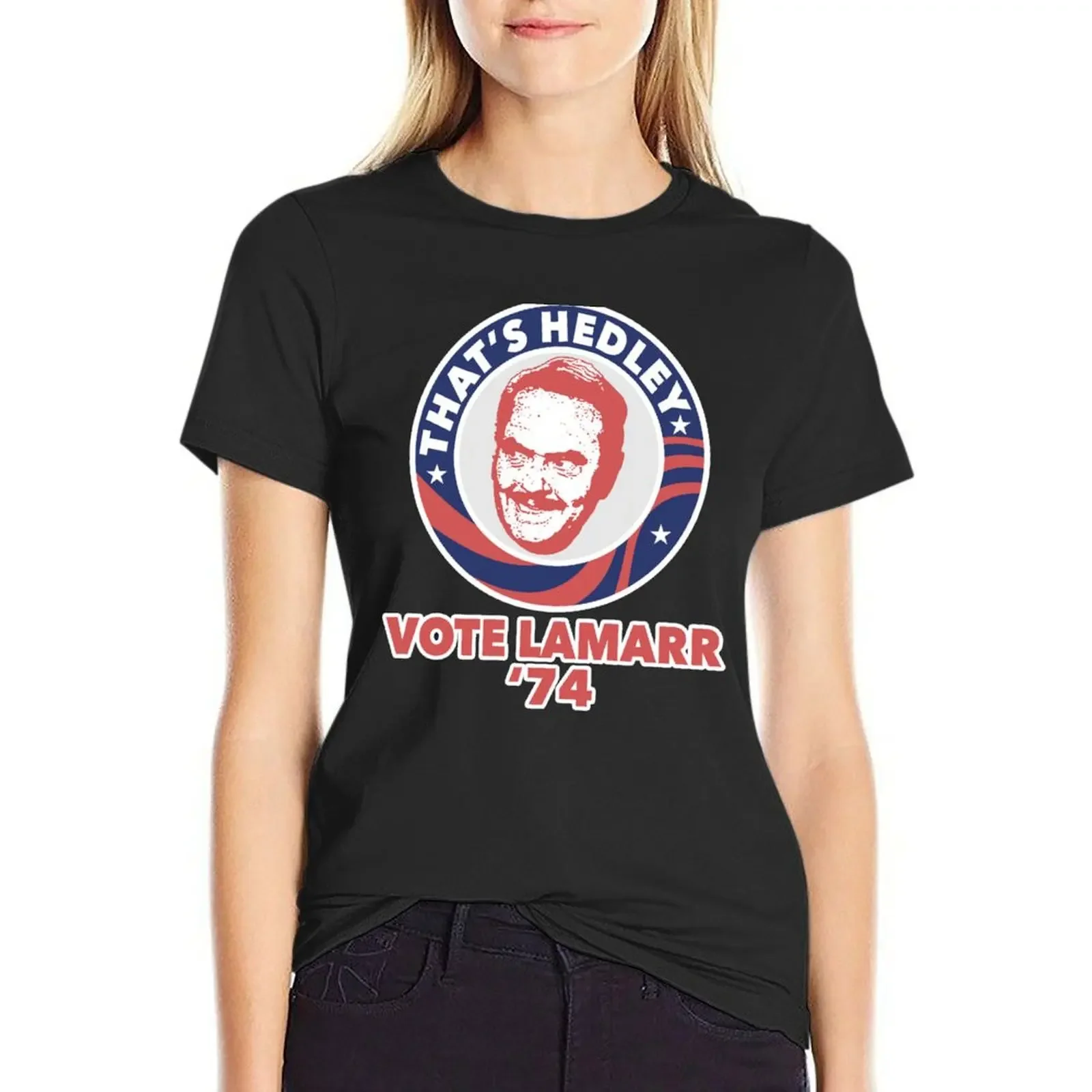 

VOTE HEDLEY T-Shirt graphics customs oversized summer blouses woman 2025
