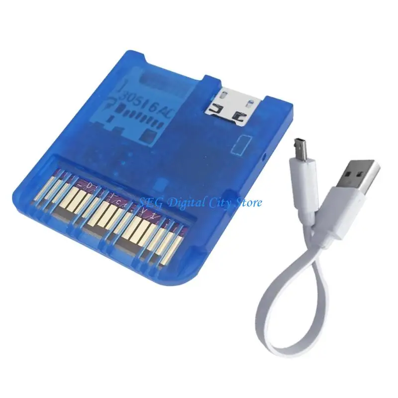 

U75B Game Reader Cartridge Transparent Case Game Card with RP2040 MCU for Console Easy Firmware Updates