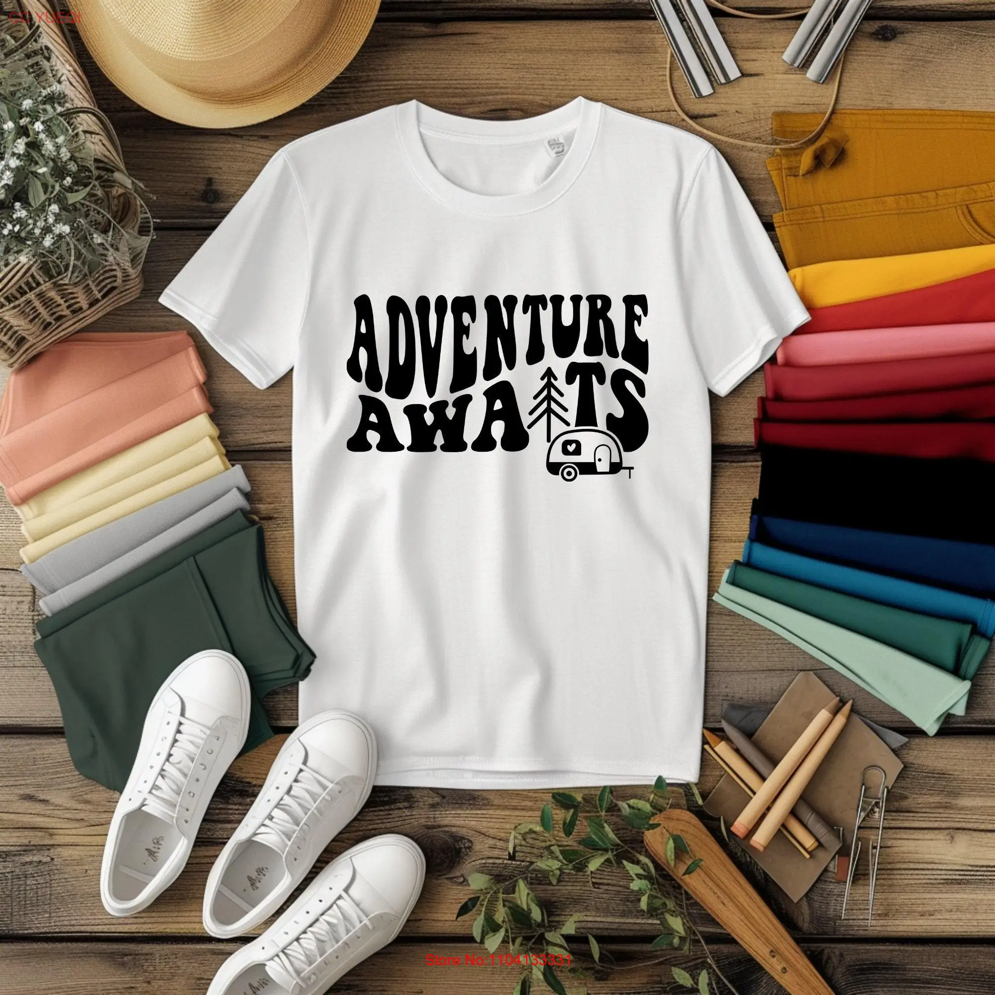 Adventure Awaits Explore More Holiday T Shirt Friends Vacay Mode Girl Trip Journey Travel long or short sleeves