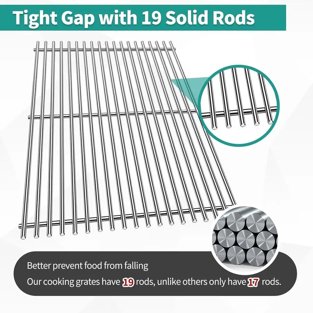 قطع غيار شواية ويبر جينيسيس 2: 66032 قضبان نكهة، 66095 شبكة، 66795 عاكس حرارة للموديلات E-310، E-315، E-32 #3