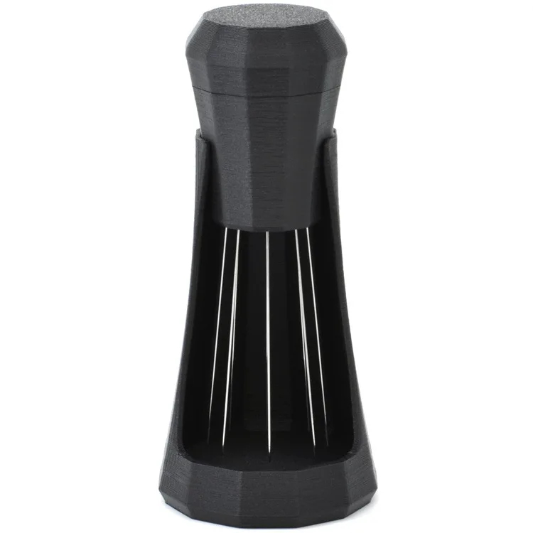 

2024 New Design Coffee Accessories Stainless Steel Needle Distributor Espresso Distribution Tool with Stand