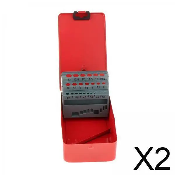 

2xTwist Drill Bit Case Professional Iron Conveneint Accessory Drill Bit Holder 25 Slots